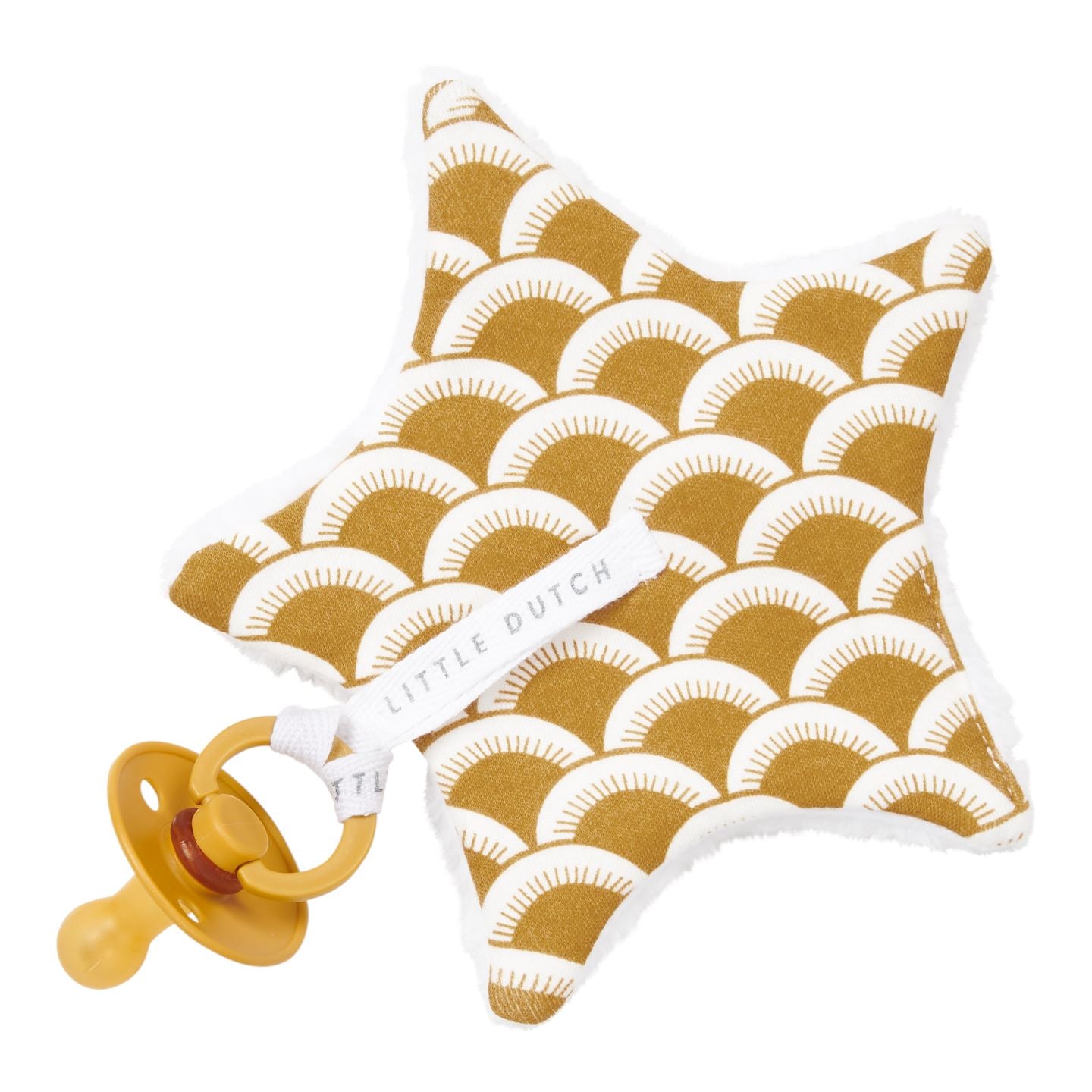 Pacifier holder sunrise ochre Little Dutch Bib Little Dutch