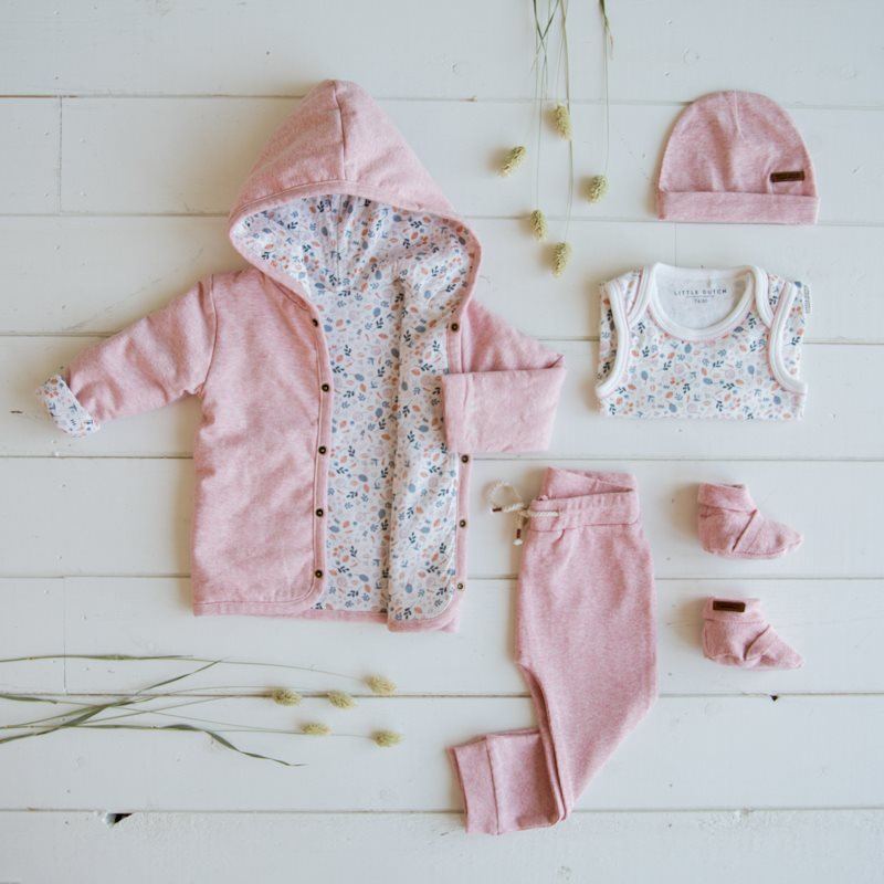 Baby pants pink melange Little Dutch Bottoms Little Dutch