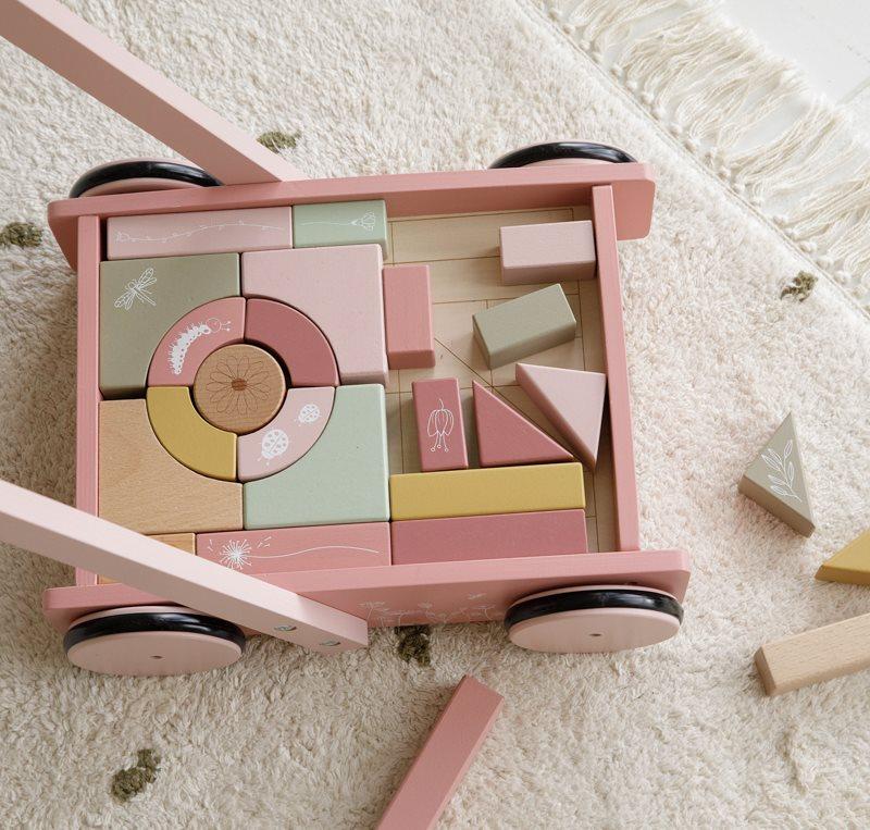 Baby walker and blocks wild flower Little Dutch Toys Little Dutch