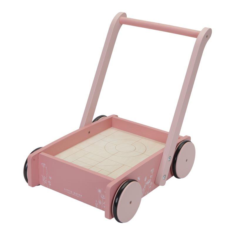 Baby walker and blocks wild flower Little Dutch Toys Little Dutch