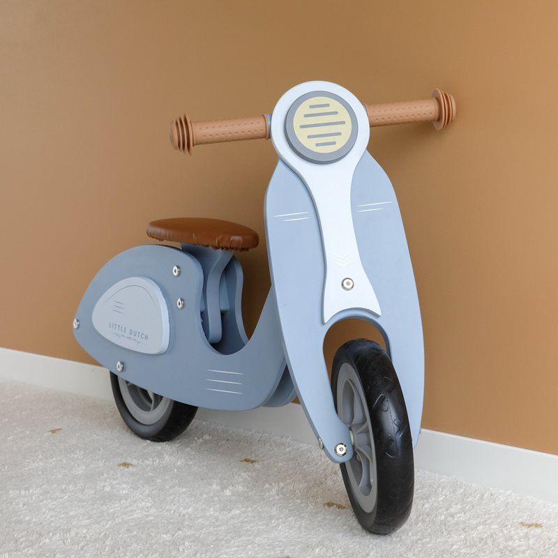 Wooden scooter | balance bike blue Little Dutch Toys Little Dutch