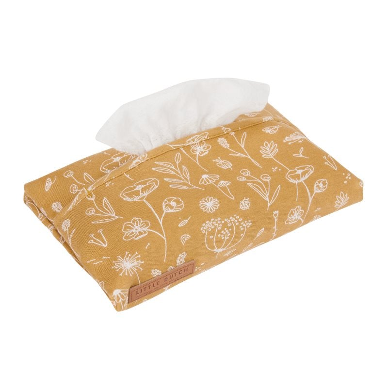 Baby wipes cover wild flowers ochre Little Dutch accessories Little Dutch
