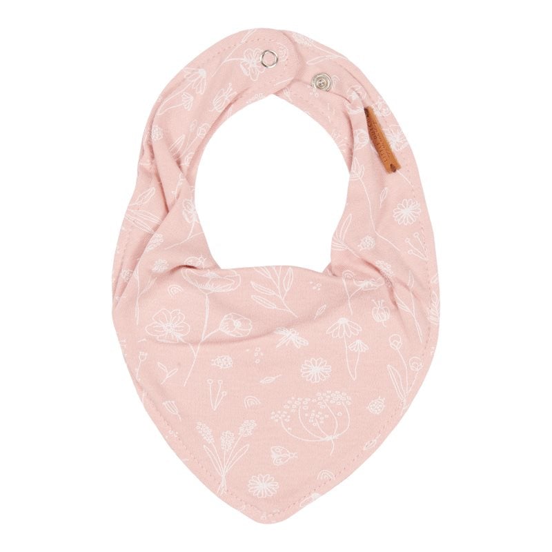 Bandana bib wild flowers pink Little Dutch Babete Little Dutch