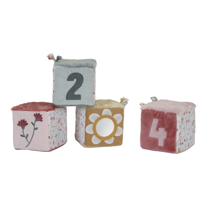 Set of soft cubes flowers & butterflies Little Dutch Toys Little Dutch