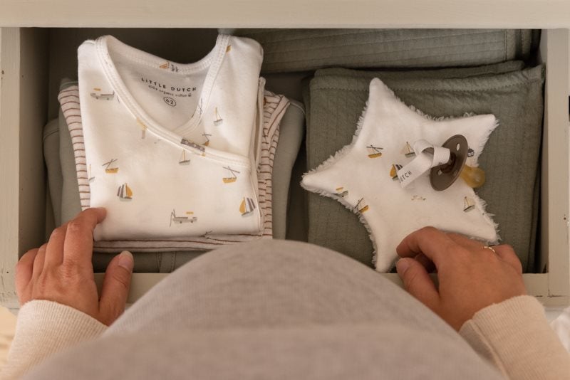 Pacifier holder sailors bay white Little Dutch pacifier clip Little Dutch