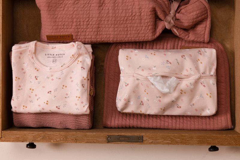 Baby wipes cover little pink flowers Little Dutch accessories Little Dutch