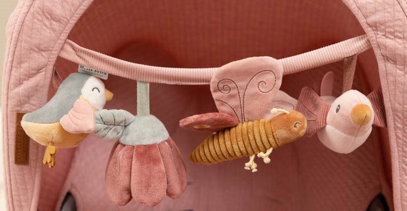 Stroller toy chain flowers & butterflies Little Dutch Toys Little Dutch