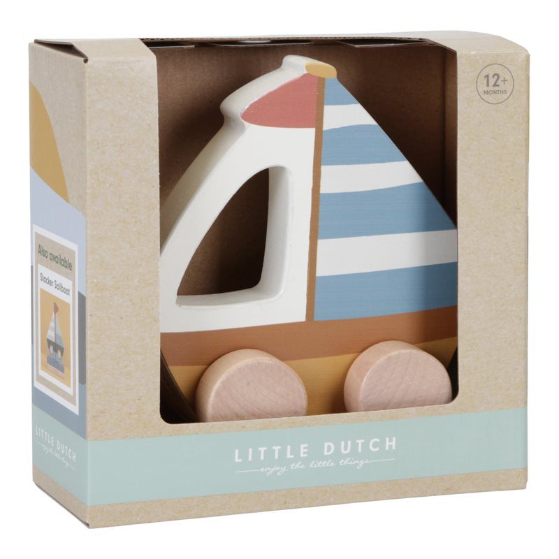 Barquinho de madeira sailors bay Toys Little Dutch