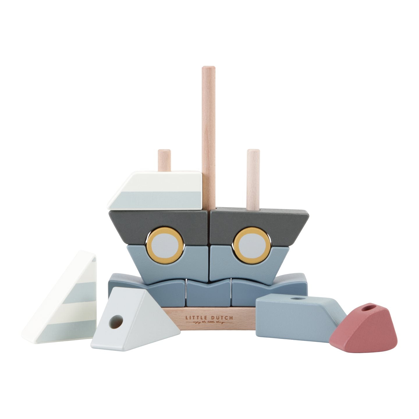 Barco de empilhar sailors bay Toys Little Dutch