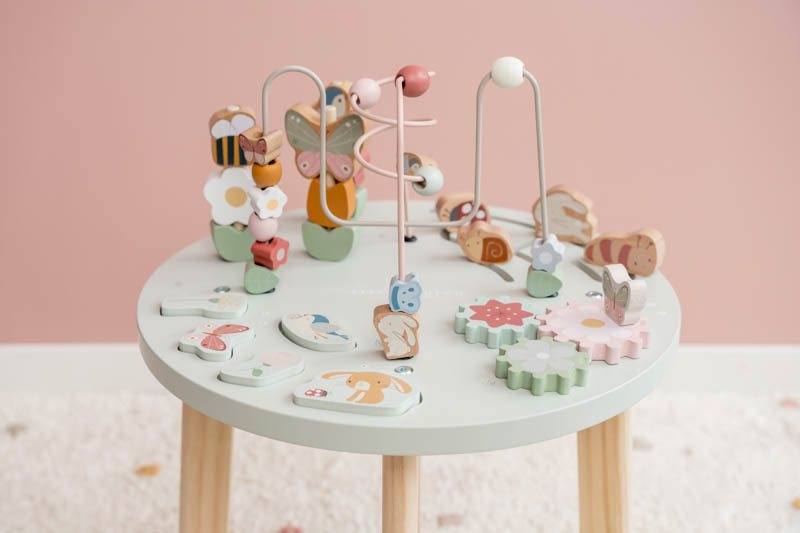 Mesa de atividades flowers & butterflies Toys Little Dutch