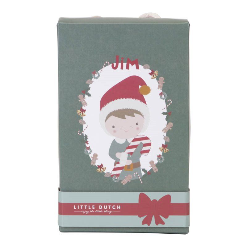 Bonequinho Jim - elfo de Natal doll Little Dutch