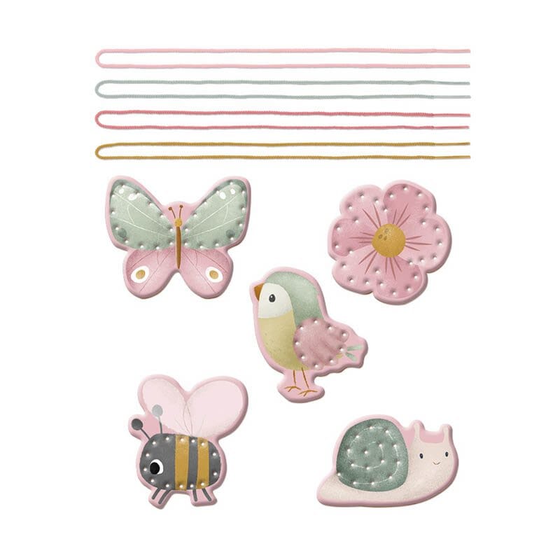 Treinar a motricidade fina flowers & butterflies Toys Little Dutch