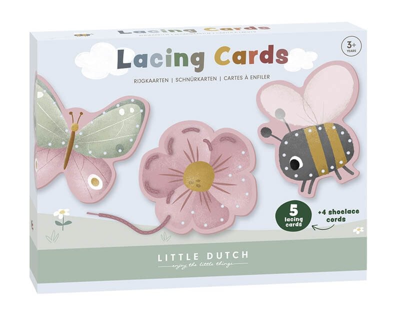 Treinar a motricidade fina flowers & butterflies Toys Little Dutch