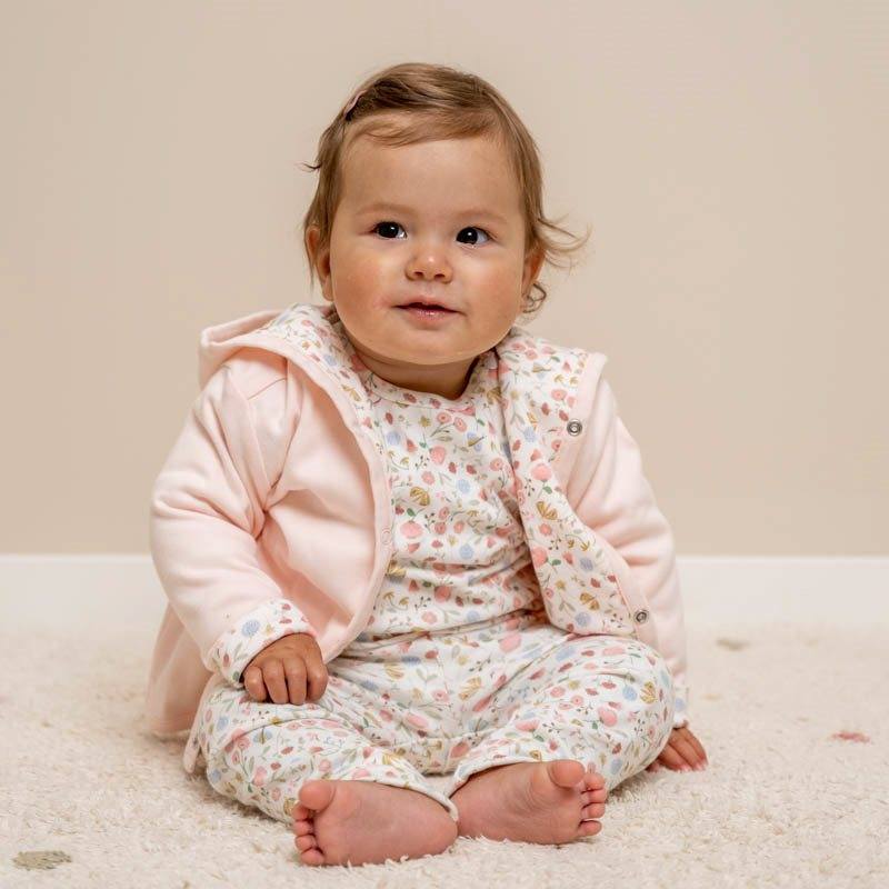 Casaco reversível flowers & butterflies Jackets Little Dutch