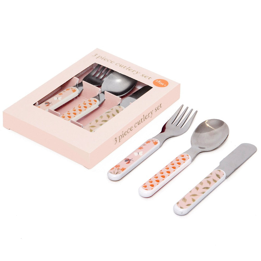 Conjunto de talheres animal craddle pink Dinnerware Petit Monkey