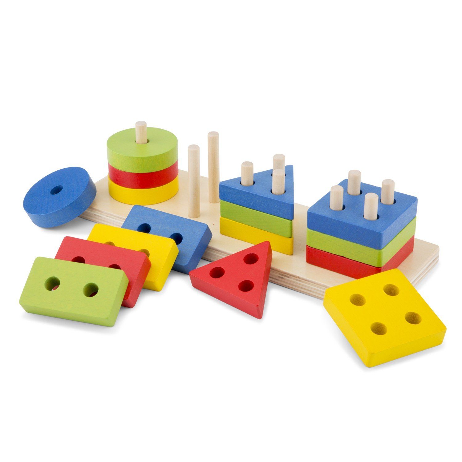 Geometric stacking puzzle New Classic Toys Toys New Classic Toys