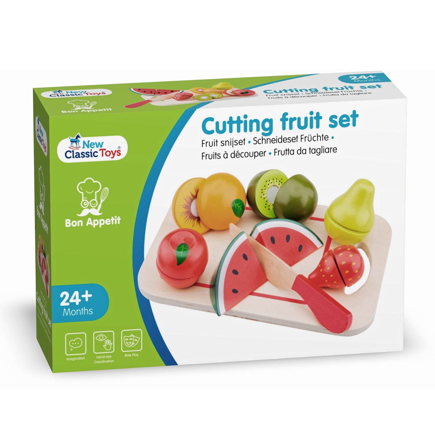 Cutting meal - fruit tray 8 pieces New Classic Toys Toys New Classic Toys