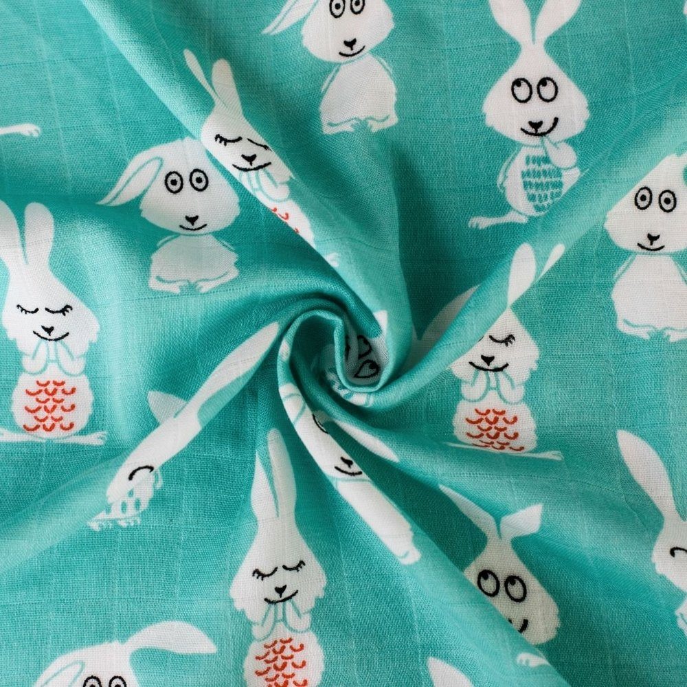 Musselina swaddle 120 cm coelhinho Muslin Love mom