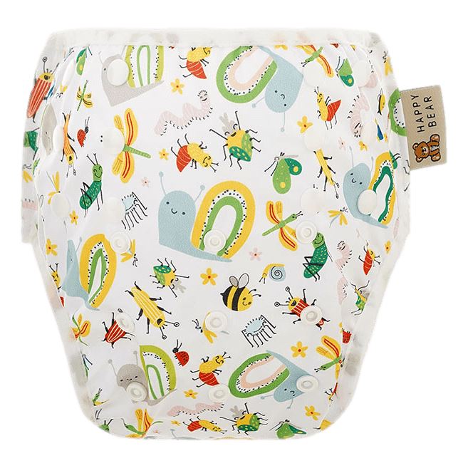Fralda de natação reutilizável bugs Happy Bear