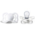 Bibs supreme pacifier silicone +6M white Pacifier Bibs