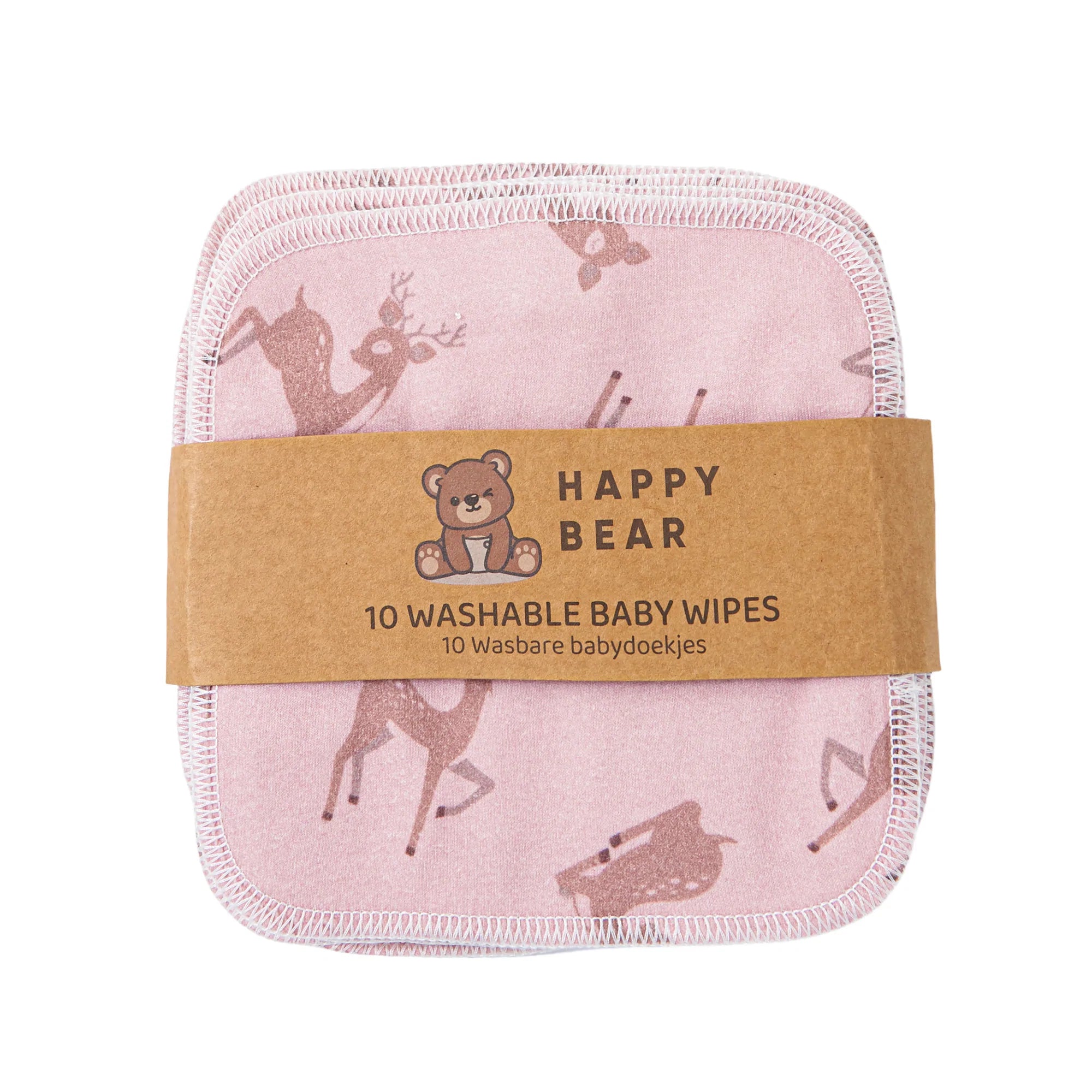 10 toalhitas reutilizáveis oh deer Underwear Happy Bear