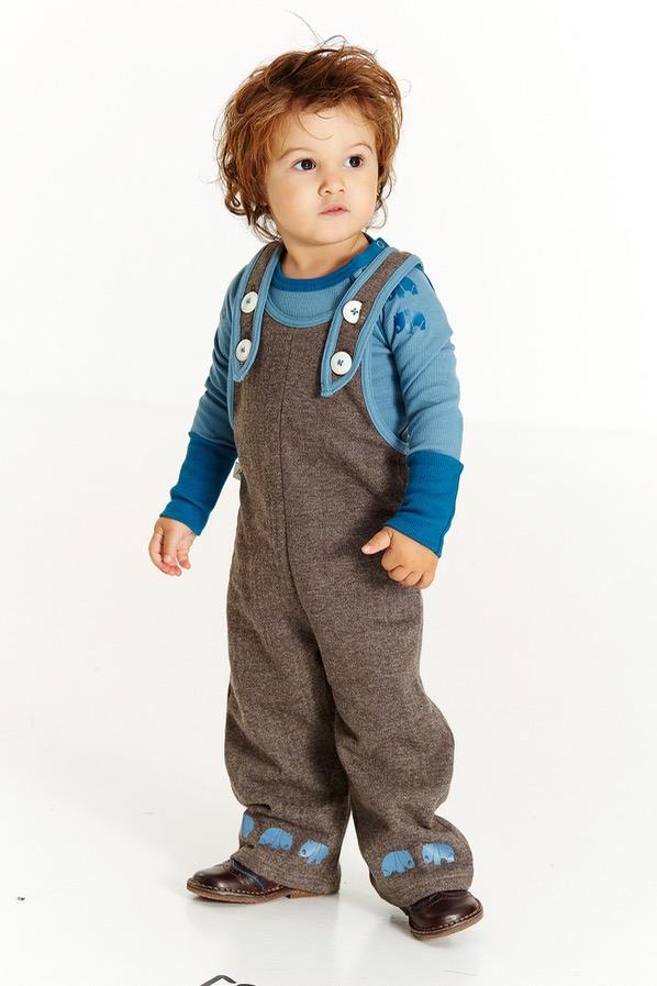Harian Crawlers java brown Dungarees Alba of Denmark