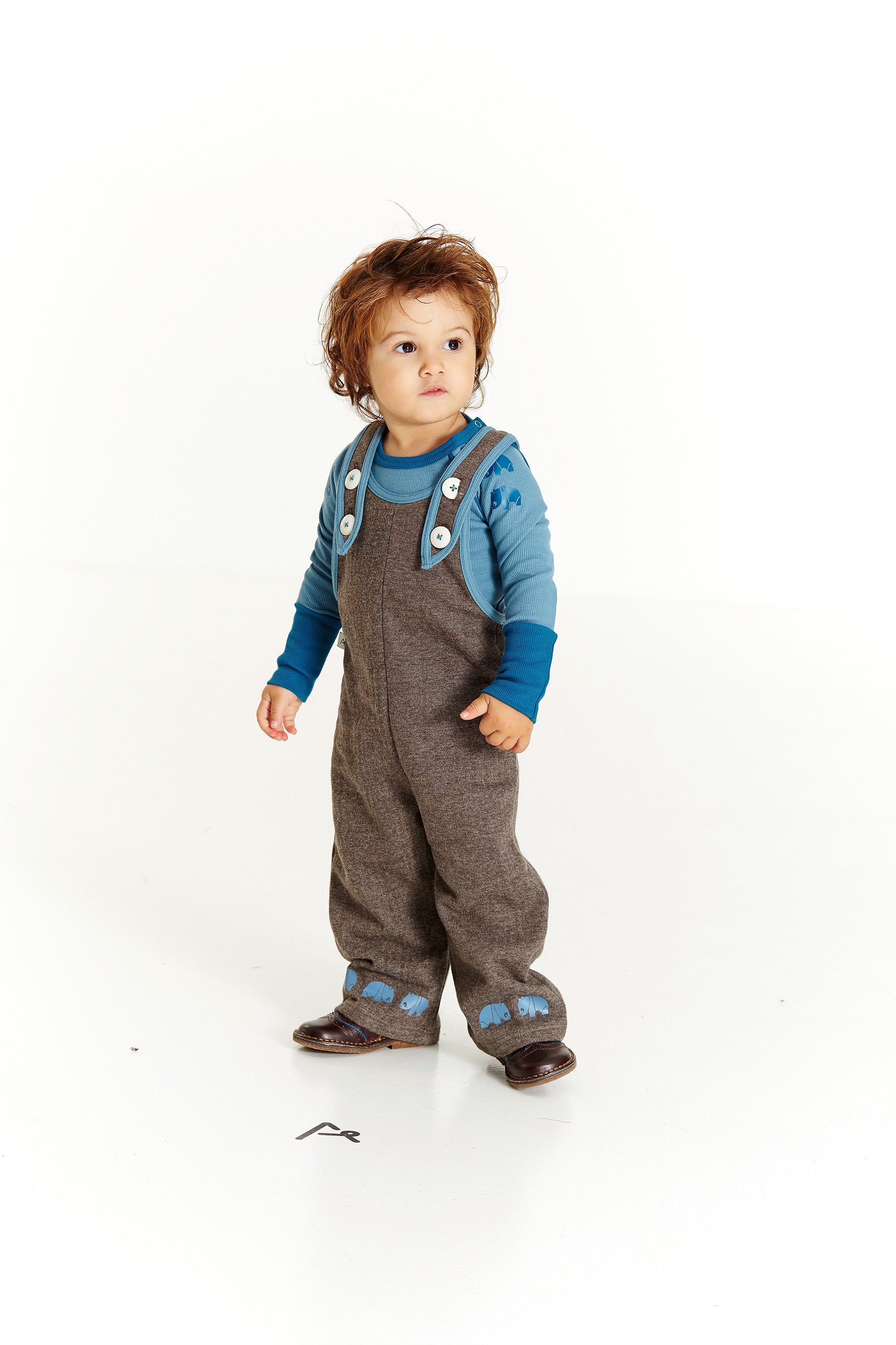Harian Crawlers java brown Dungarees Alba of Denmark
