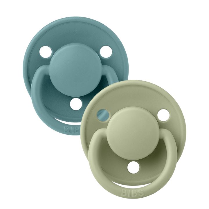 2-pack Bibs De Lux island sea | sage one size Pacifier BIBS
