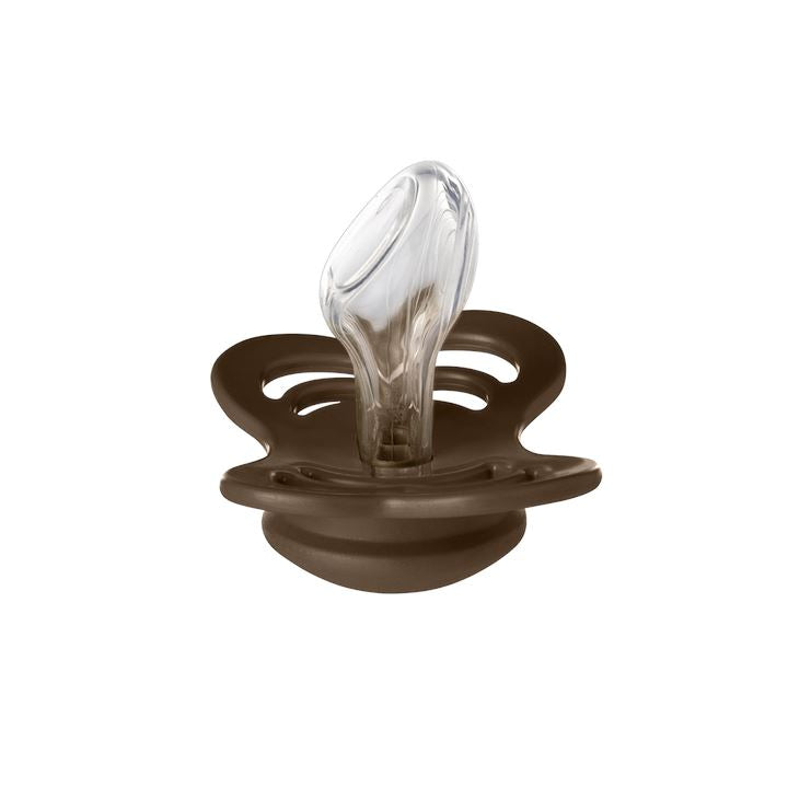 2-pack Bibs couture pacifier silicone chocolate | vanilla Pacifier BIBS