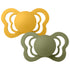 2-pack Bibs couture pacifier silicone honey bee | olive Pacifier BIBS