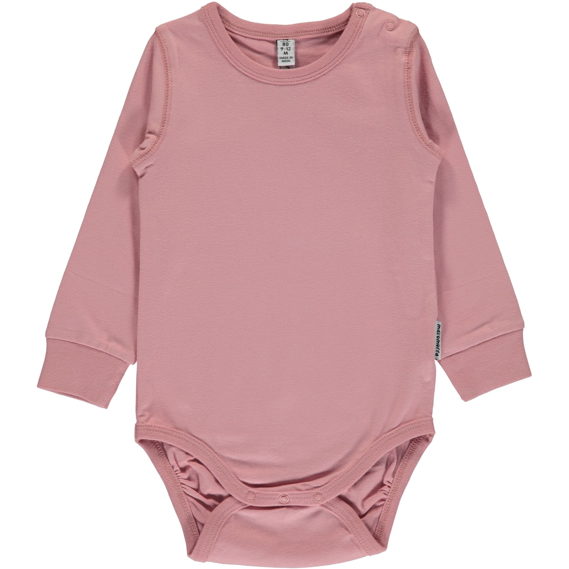Body manga comprida dusty pink Body Maxomorra