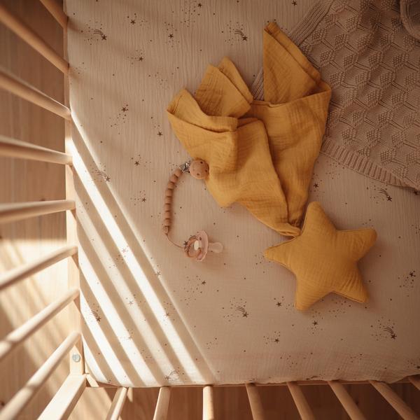 Mantinha doudou Estrela yellow Muslin mushie