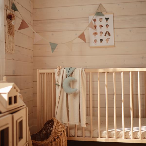 Mantinha doudou Lua roman green Muslin mushie