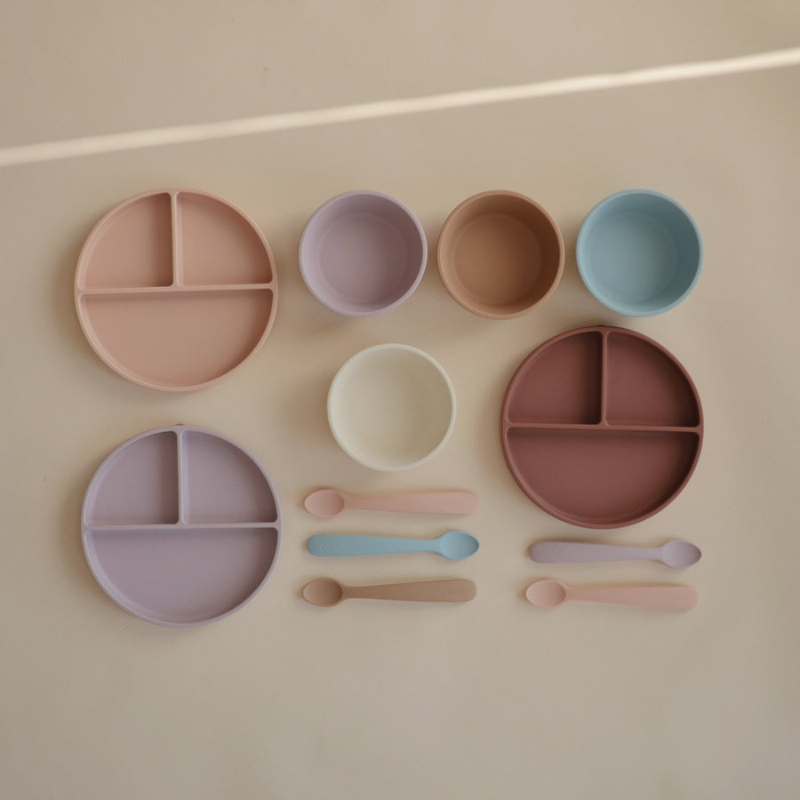 2-pack silicone feeding spoon tradewinds mushie Meal mushie