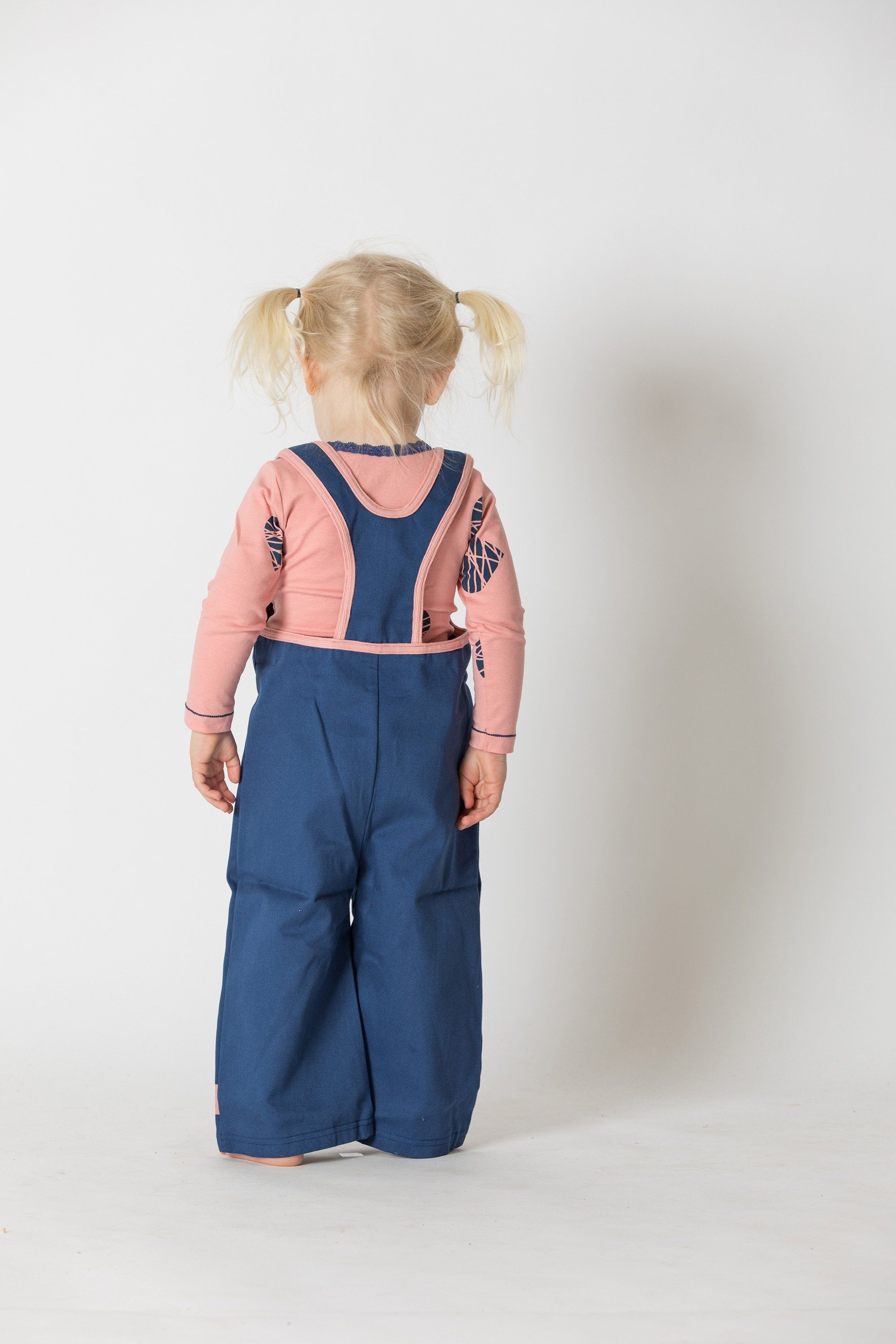 Charley crawlers - estate blue Dungarees Alba of Denmark