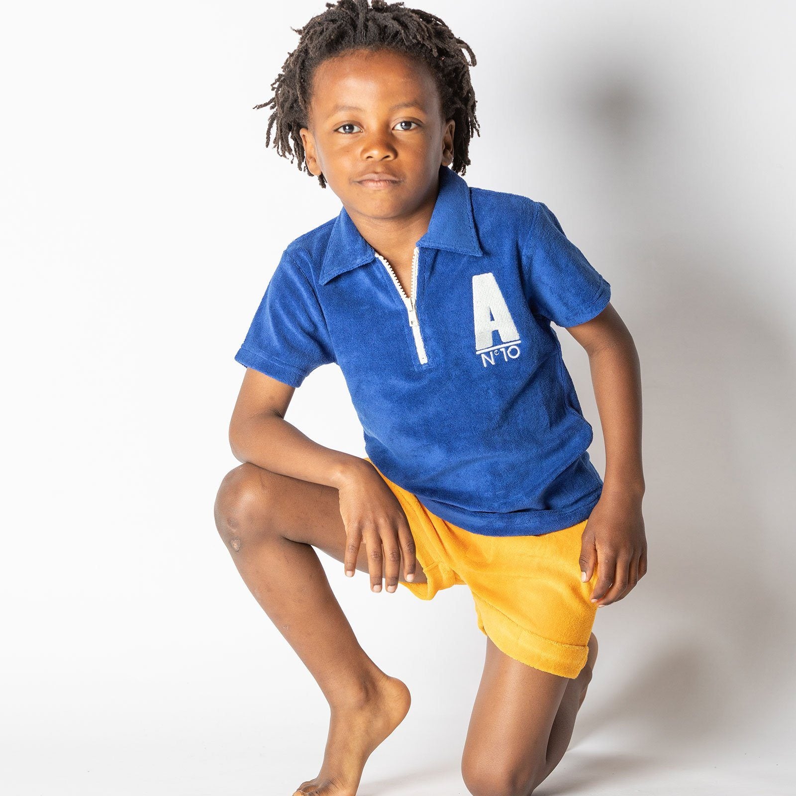 Albert shirt solidate blue AlbaBaby Tops Alba of Denmark