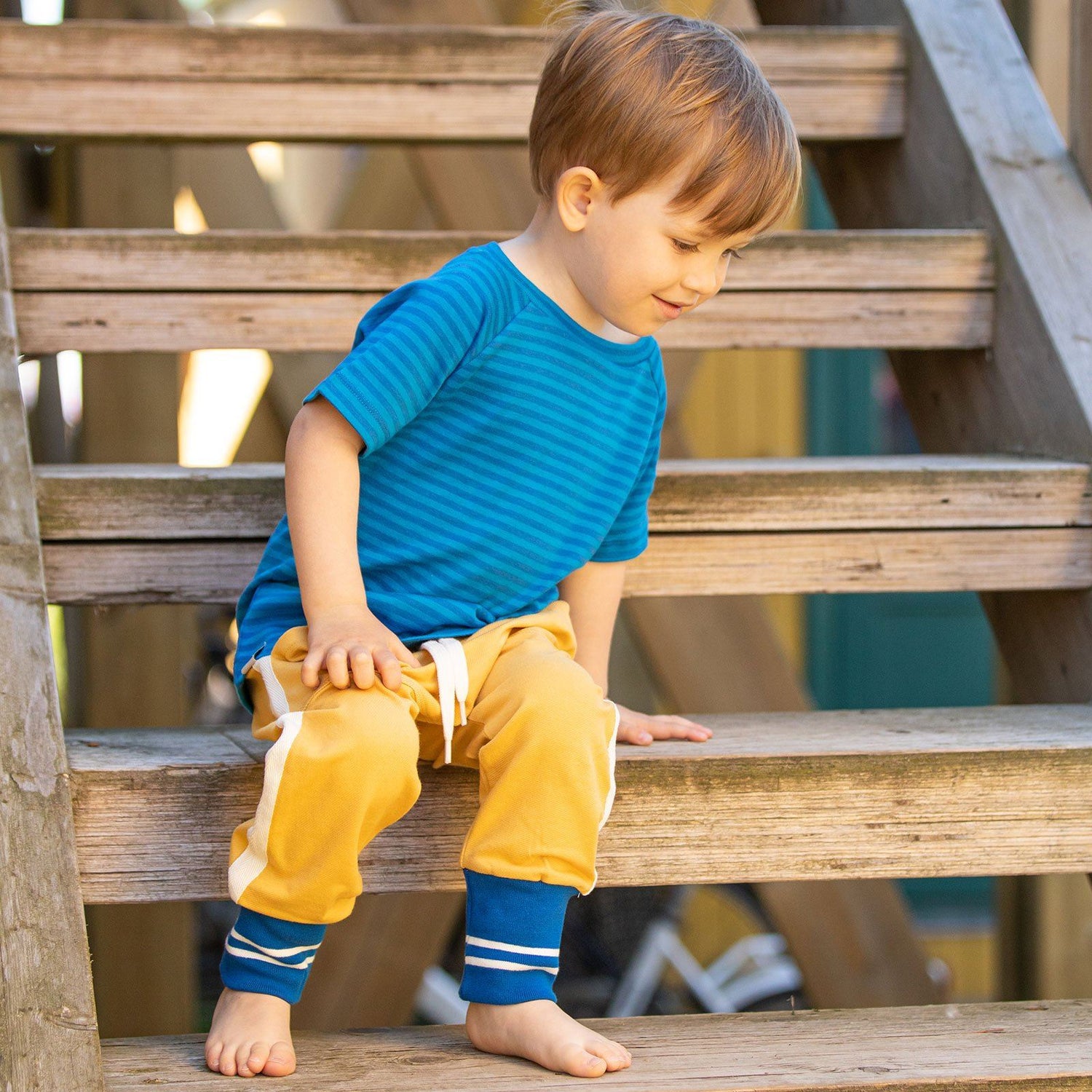 Mason pants bright gold AlbaBaby Bottoms Alba of Denmark