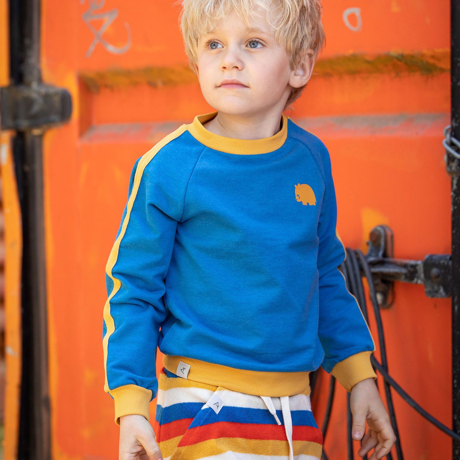 Haward sweat Mykonos blue AlbaBaby Tops Alba of Denmark