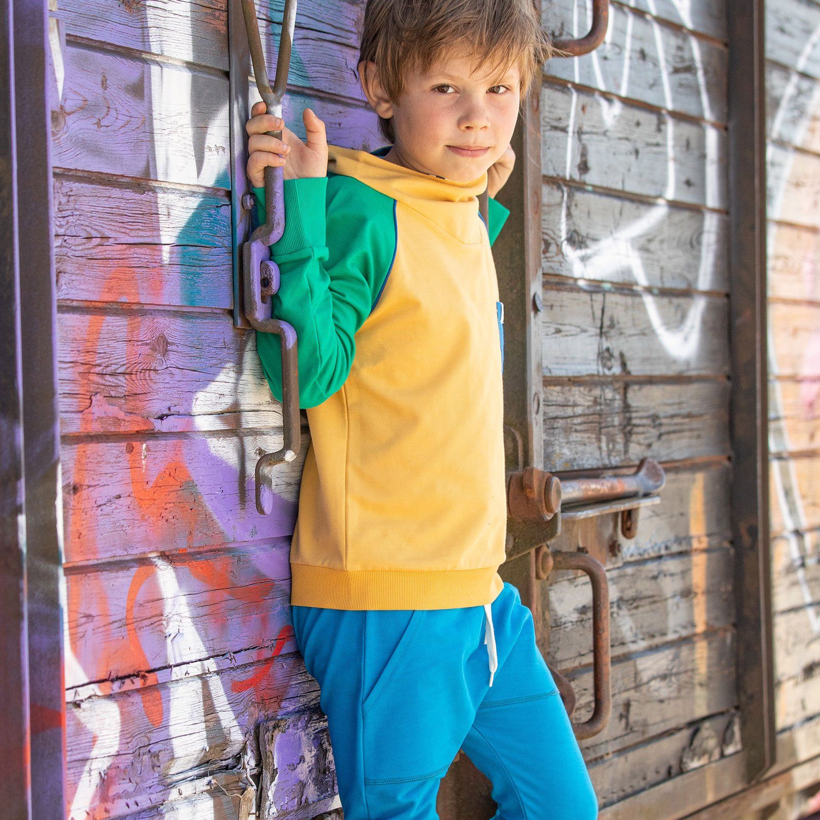 Hollum sweat pepper green AlbaBaby Tops Alba of Denmark