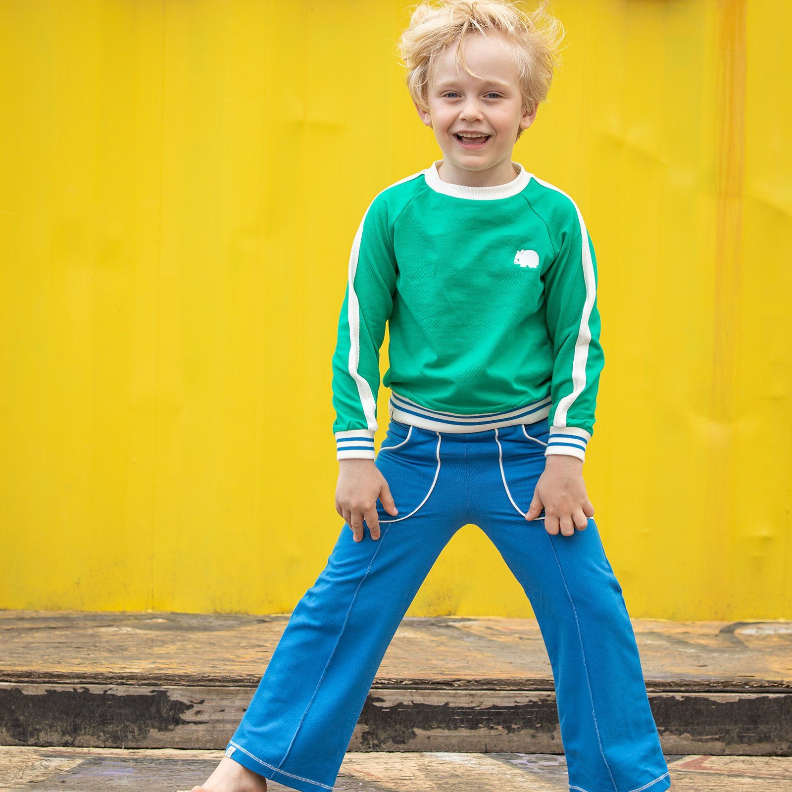 Snorre box pants snorkel blue AlbaBaby Bottoms Alba of Denmark