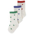 3-pack heart socks - summer sand hearts socks Konges sløjd