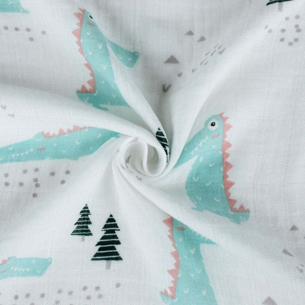 Musselina swaddle 120 cm bambu crocodilo Muslin Love mom