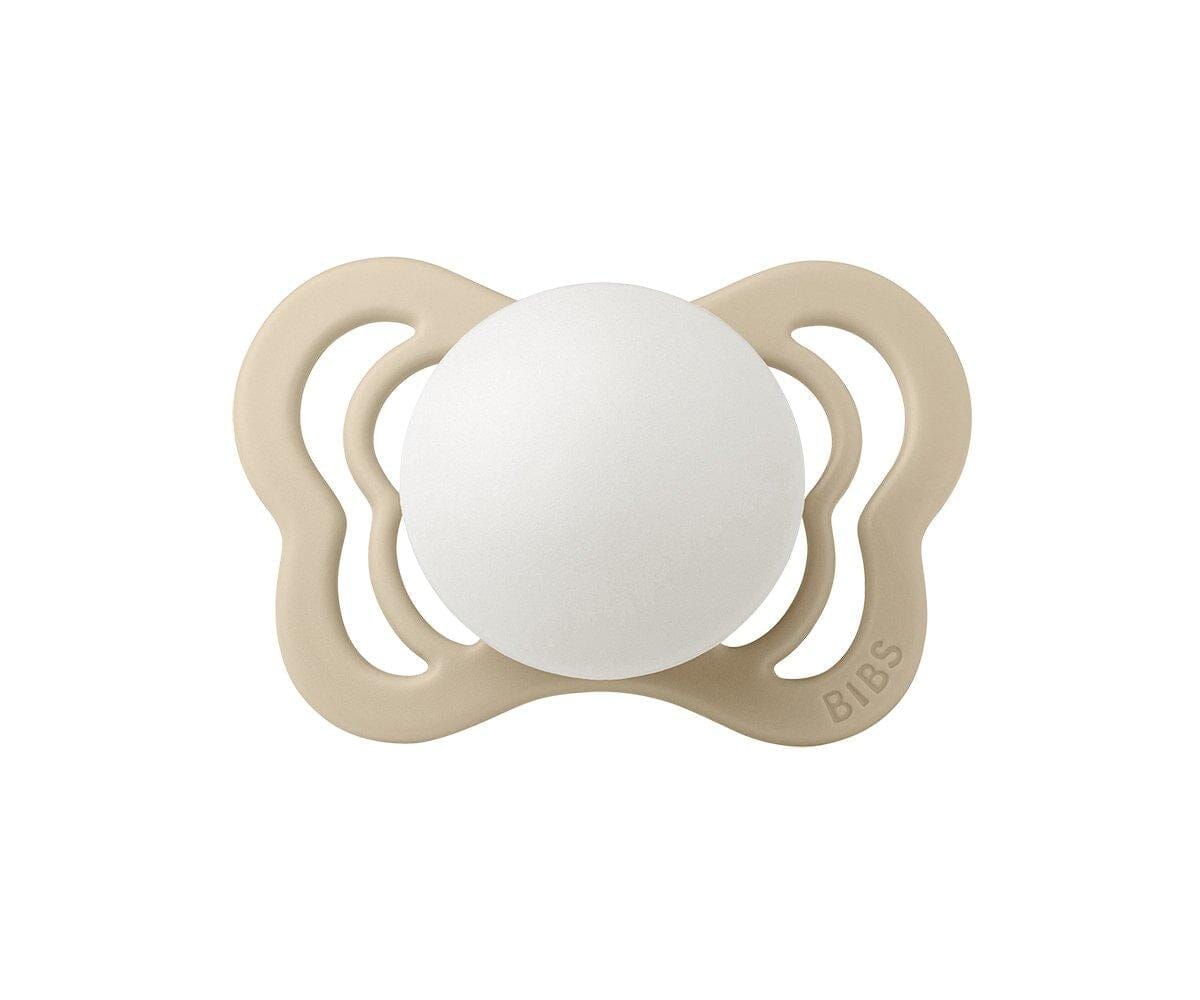 2 chupetas BIBS Couture NIGHT silicone blush + vanilla BIBS