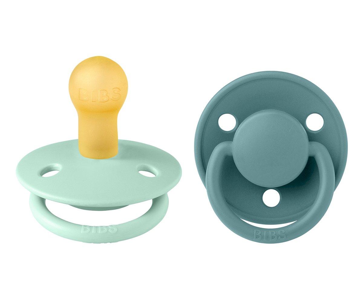 2-pack Bibs De Lux island sea | nordic mint Pacifier Bibs