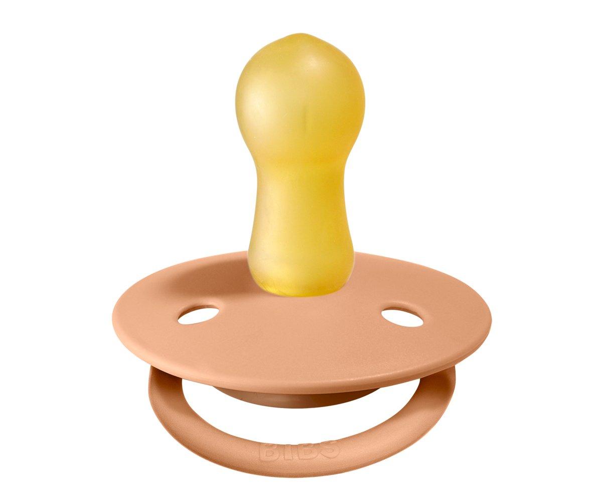 2-pack Bibs De Lux peach | vanilla Pacifier Bibs