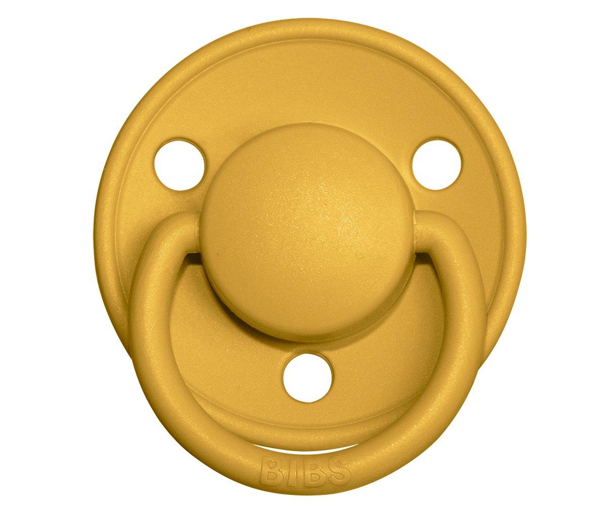 2-pack Bibs De Lux mustard | petrol one size Pacifier BIBS