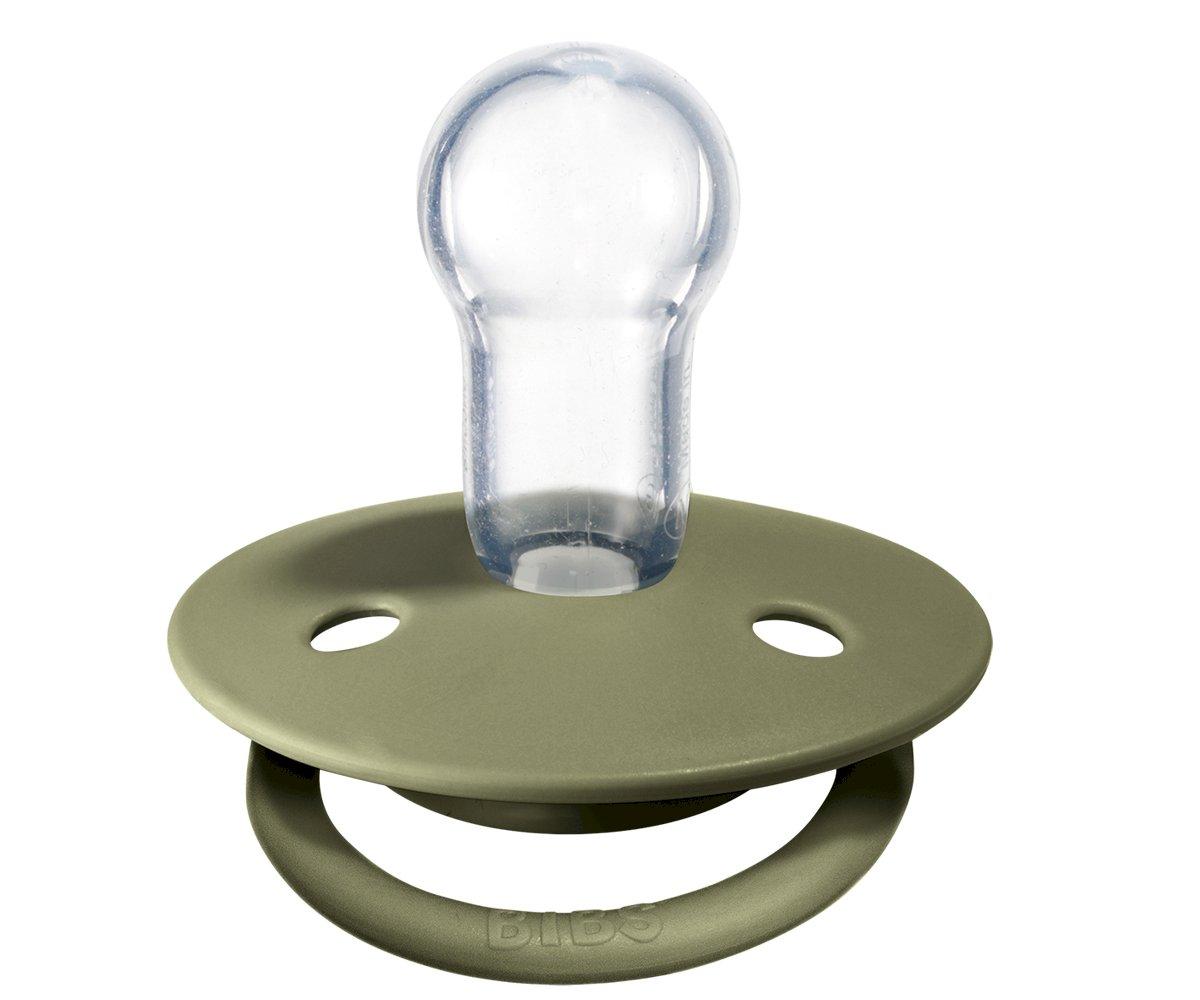 2-pack Bibs De Lux honey bee | olive one size Pacifier BIBS