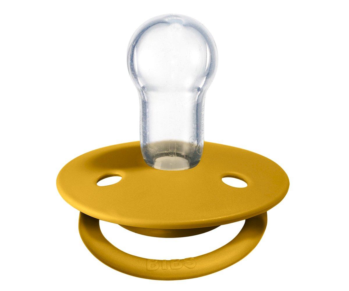 2-pack Bibs De Lux mustard | petrol one size Pacifier BIBS