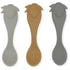 3-pack spoons silicone lemon ocean mix Konges sløjd Meal Konges sløjd