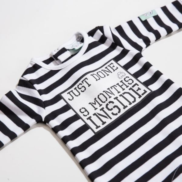 Baby grow Just Done 9 Months Inside Playsuit Lazy Baby